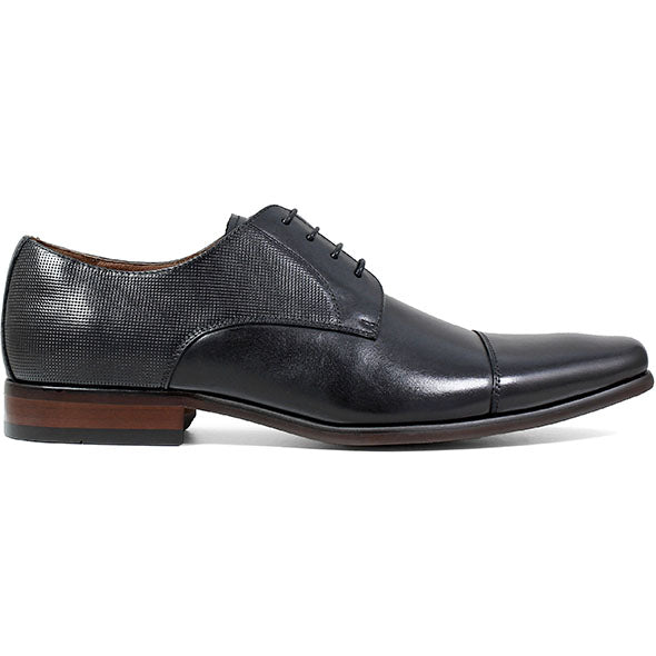 Black Cap Toe Oxford Leather Shoe - Very Comfortable Shoe