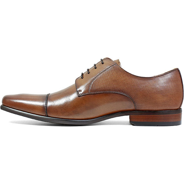 Cognac Cap Toe Oxford Leather Shoe - Very Comfortable Shoe