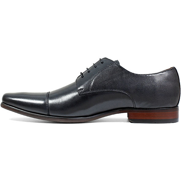 Black Cap Toe Oxford Leather Shoe - Very Comfortable Shoe
