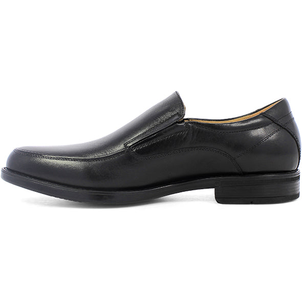 Black Moc Toe Midtown Slip On Shoe - Side View