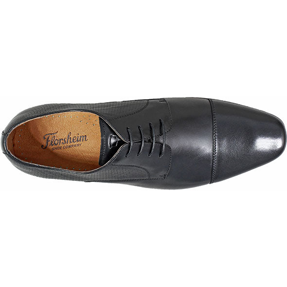 Black Cap Toe Oxford Leather Shoe - Very Comfortable Shoe