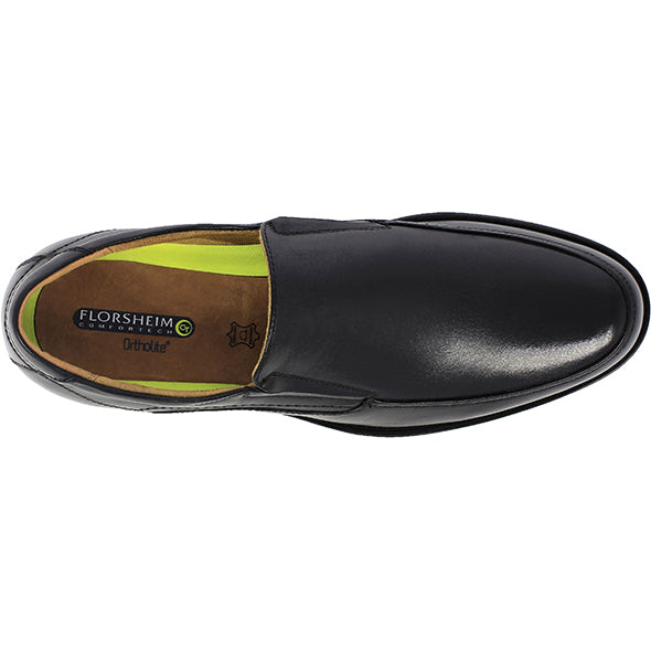 Black Moc Toe Midtown Slip On Shoe - Shows Inside Comfort
